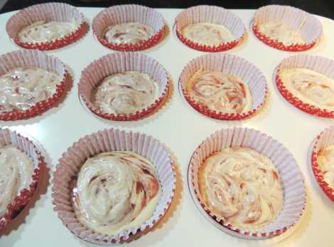 triple strawberry cupcakes