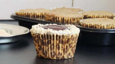 peanut butter and ganache cupcakes