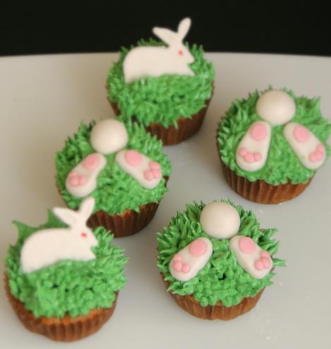 bunny cupcakes